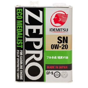 Idemitsu Zepro eco medalist 0w20 4л
