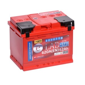 Аккумулятор ELAB +EFB 62 Ач L2 обр.